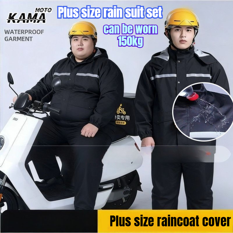 Motorcycle Rain Suit - Set Jas Hujan Reflektif Tahan Air