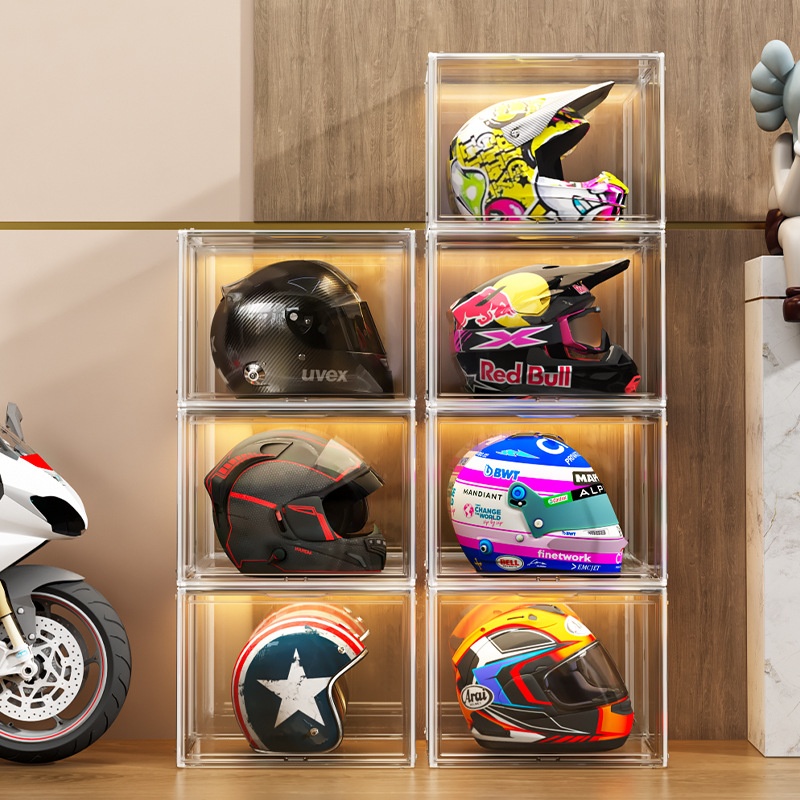 Motorcycle Gear Display Rack - Rak Penyimpanan Perlengkapan Sepeda Motor, Rak