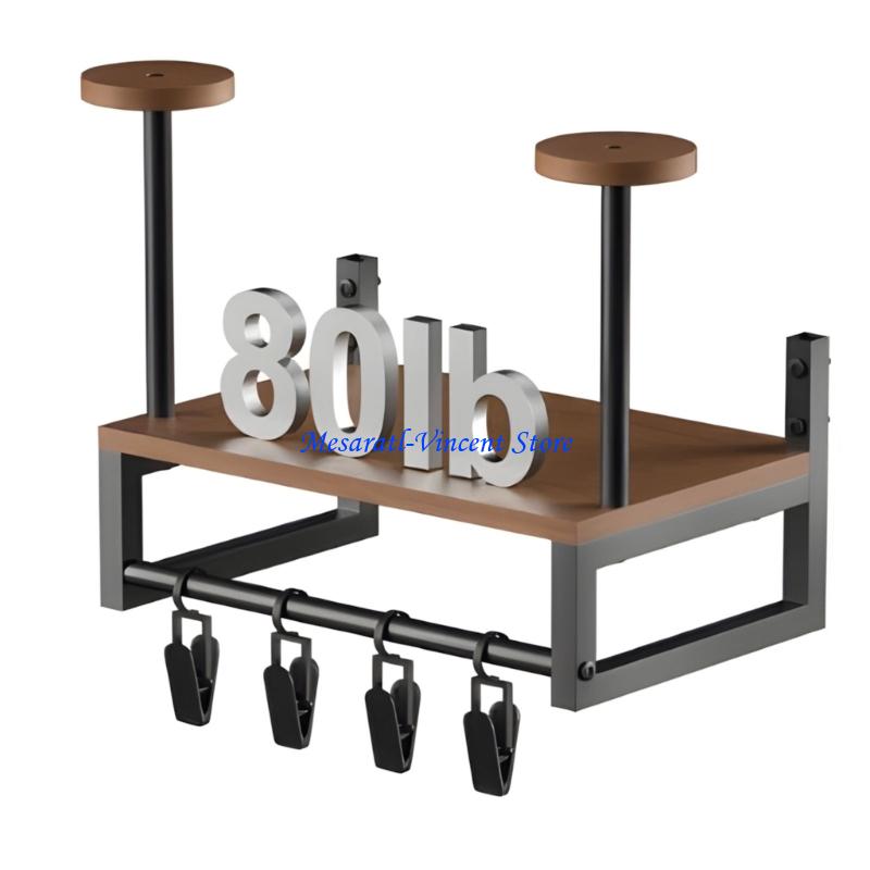 Motorcycle Gear Display Rack - A70F Rak Dinding Helm Kokoh Konstruksi