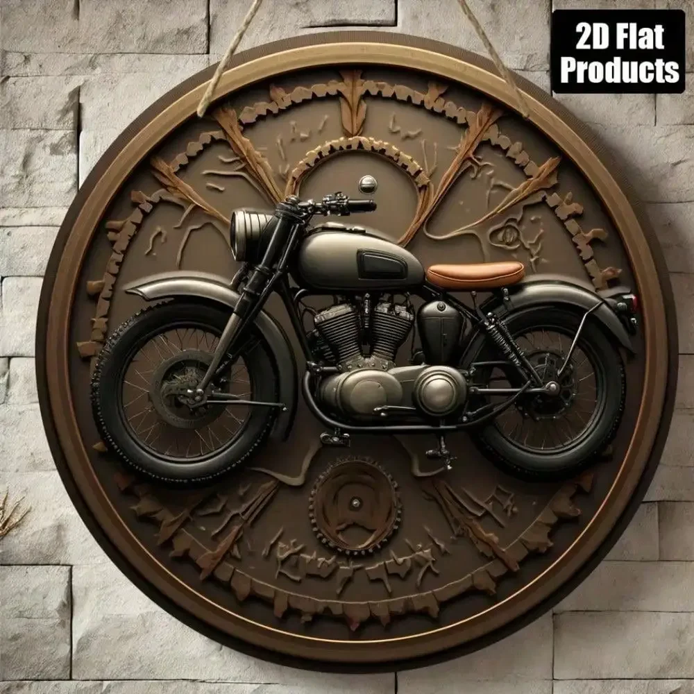 Motorcycle Gear Europe - Seni Dinding Steampunk Vintage, Plakat Roda