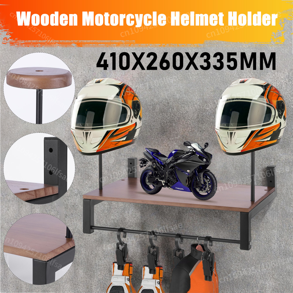 Rak Pajangan Kayu untuk Akseso - Motorcycle Gear Display Rack ulasan dan harga