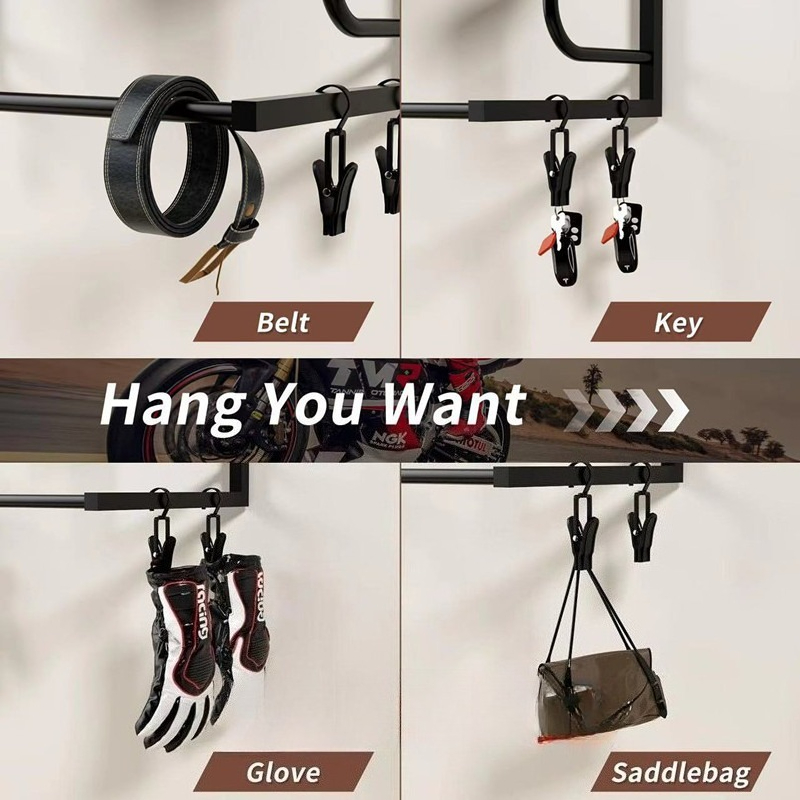 Rak Gantungan Helm Kayu untuk  - Motorcycle Gear Display Rack ulasan dan harga