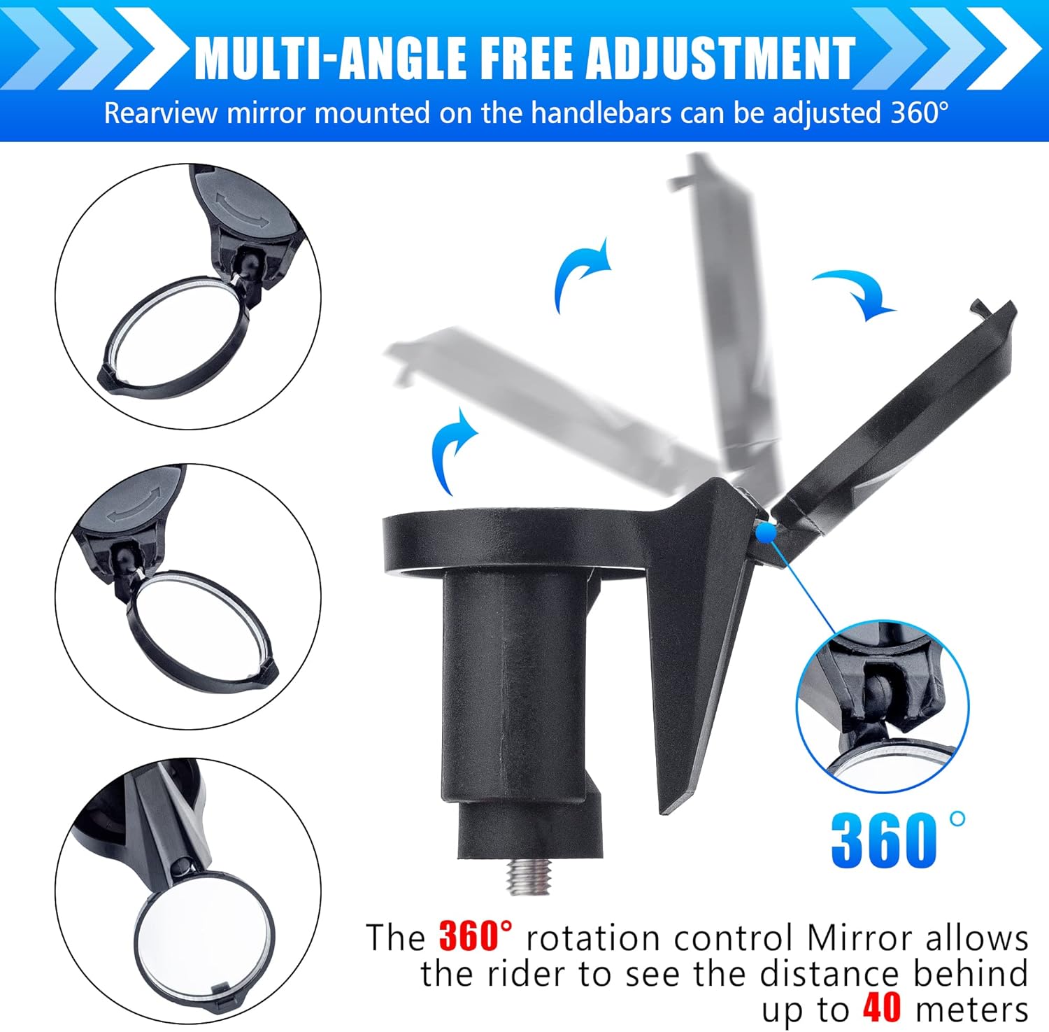 1/2 Buah Kaca Spion Sepeda Ant - Mirror Extender Bar ulasan dan harga