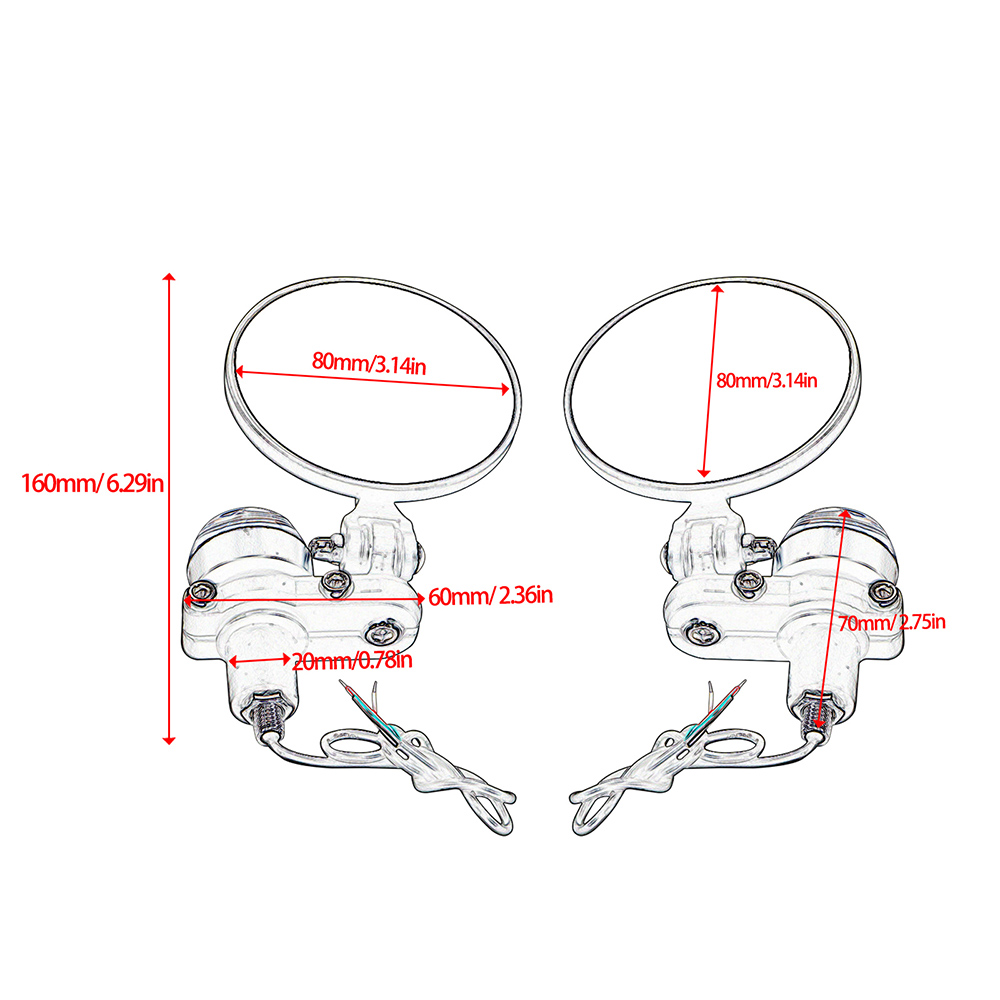 2 buah setang cermin sepeda mo - Mirror Extender Bar ulasan dan harga