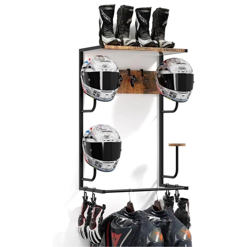 Rak Penyimpanan Perlengkapan M - Motorcycle Gear Display Rack ulasan dan harga