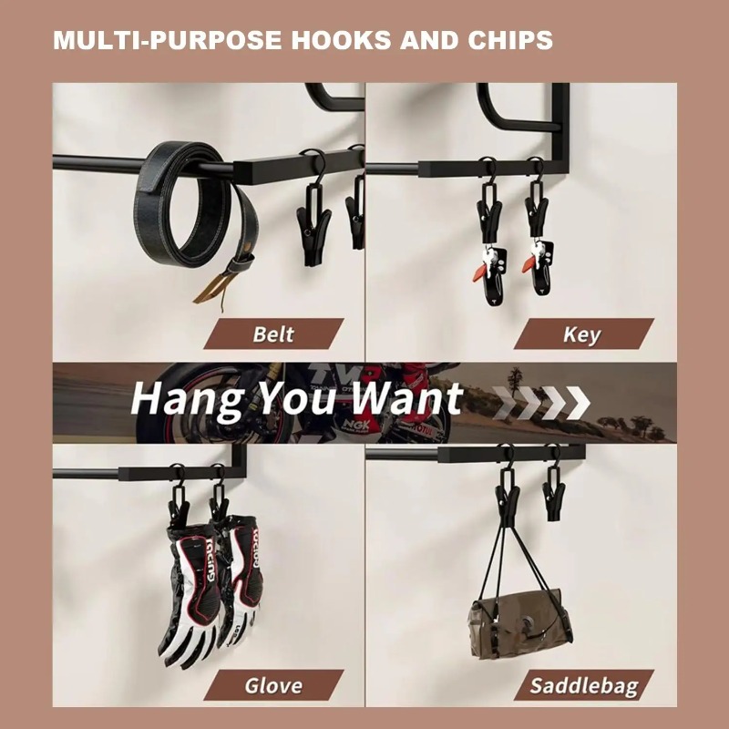 Rak Penyimpanan Perlengkapan M - Motorcycle Gear Display Rack ulasan dan harga