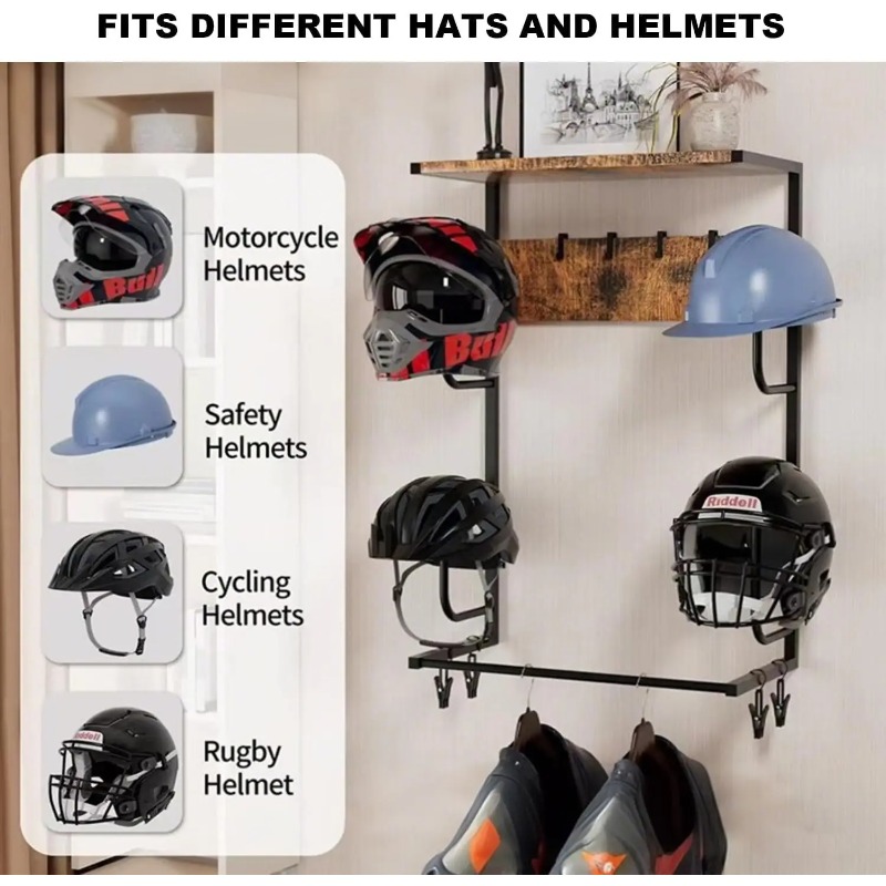 Rak Penyimpanan Perlengkapan M - Motorcycle Gear Display Rack ulasan dan harga