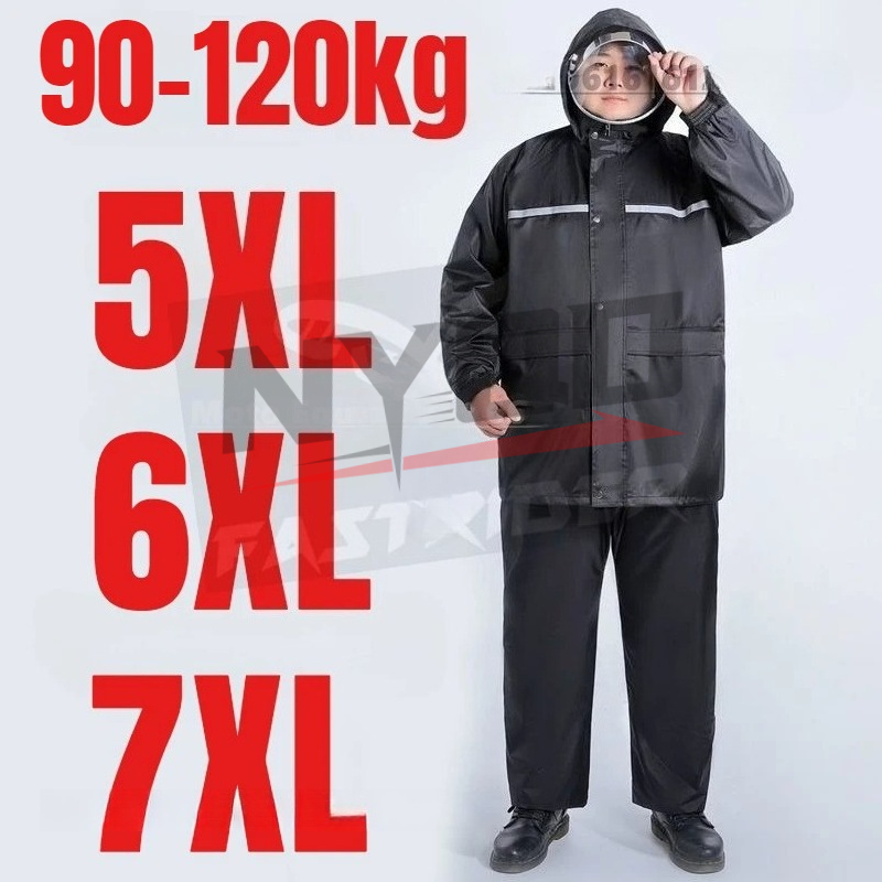 6XL 7XL 8XL Jas Hujan Ukuran B - Motorcycle Rain Suit ulasan dan harga