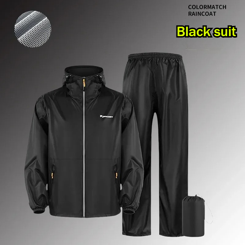 Jas Hujan Motor Unisex untuk M - Motorcycle Rain Suit ulasan dan harga