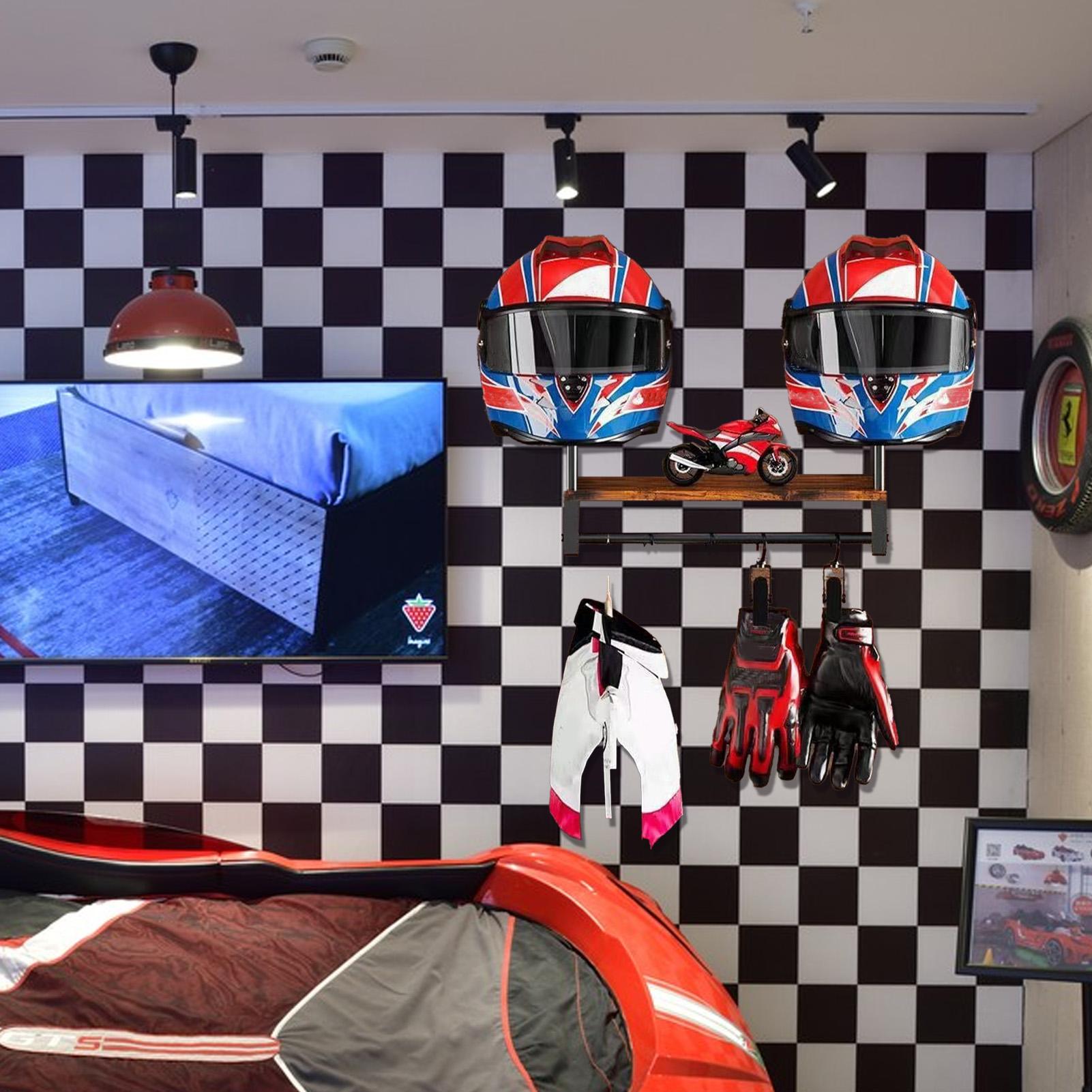 Rak Display Helm Sepeda Motor  - Motorcycle Gear Display Rack ulasan dan harga