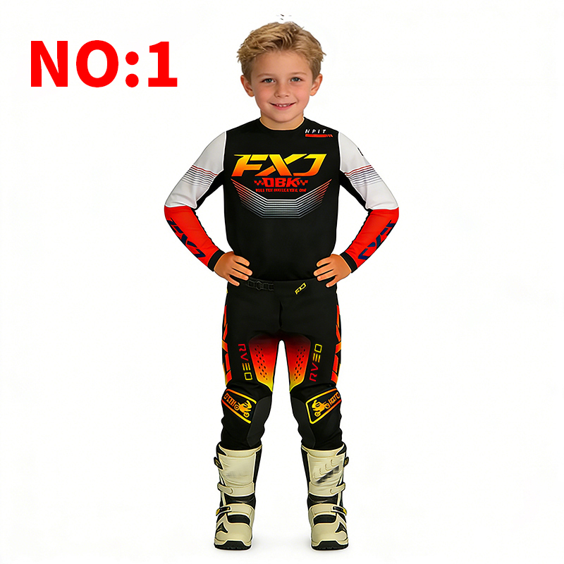 Pakaian anak motocross, jersey - Motorcycle Gear Kids ulasan dan harga