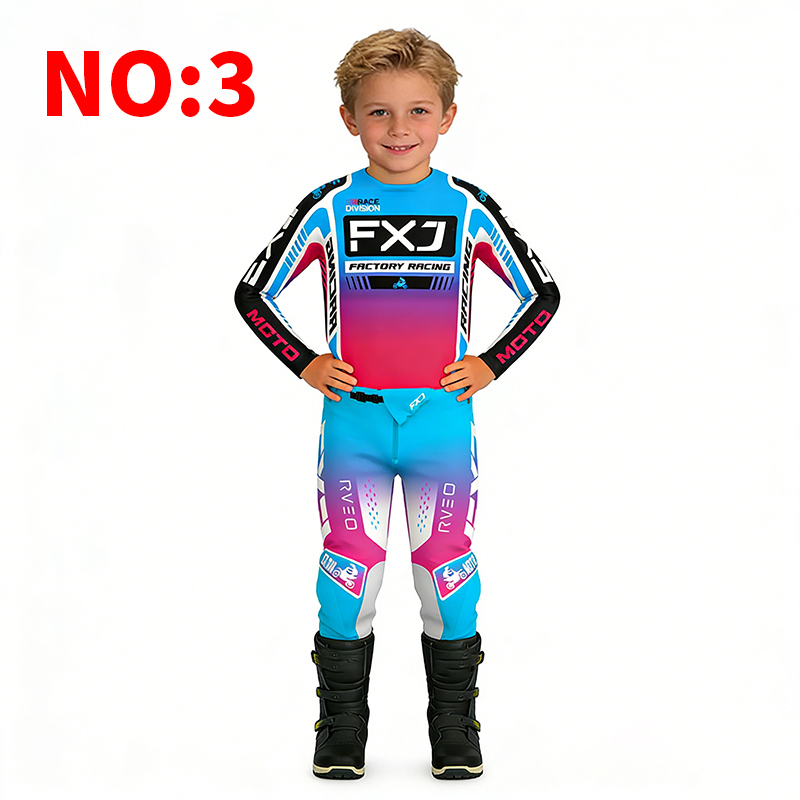 Pakaian anak motocross, jersey - Motorcycle Gear Kids ulasan dan harga
