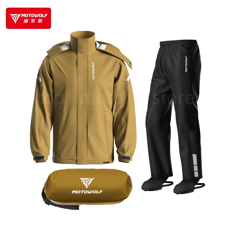 Jaket hujan parka wanita, pria - Motorcycle Rain Suit ulasan dan harga