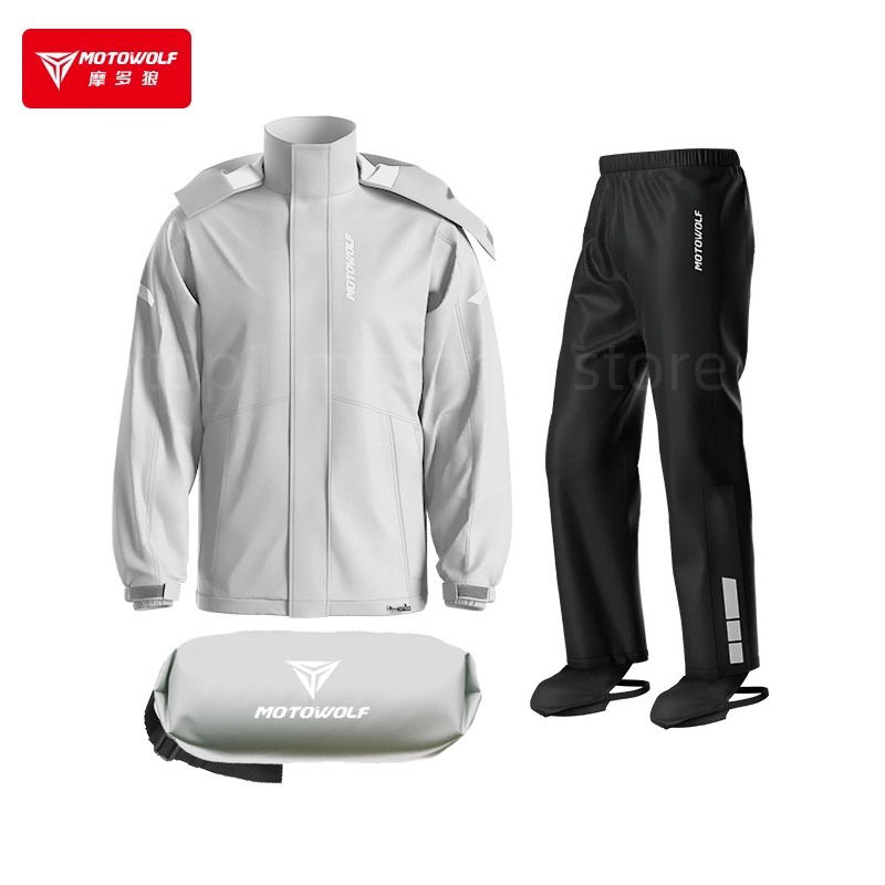 Jaket hujan parka wanita, pria - Motorcycle Rain Suit ulasan dan harga