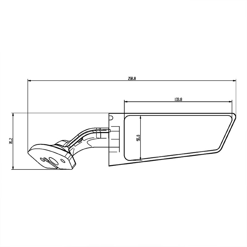 Untuk KAWASAKI ZX4RR/ZX25R/ZX6 - Mirror Extender Bar ulasan dan harga