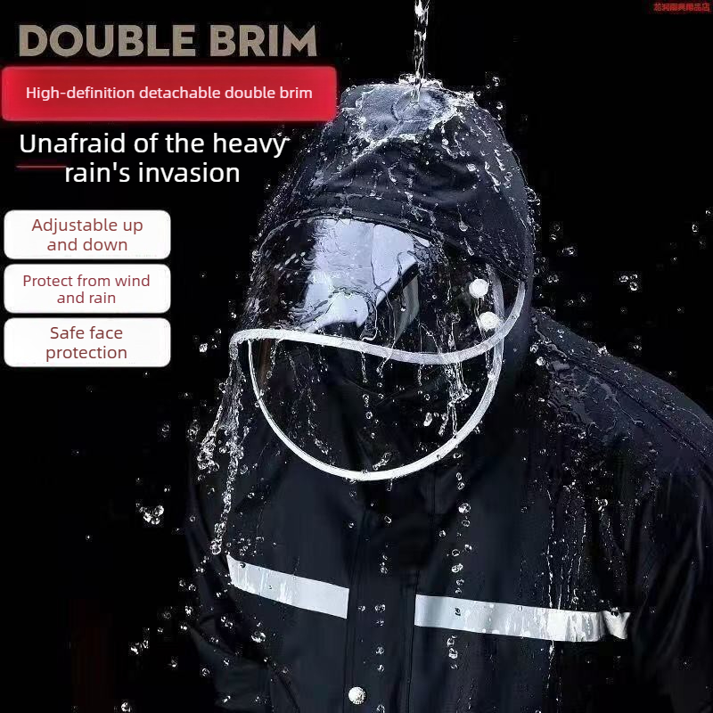 Set Jas Hujan Reflektif Tahan  - Motorcycle Rain Suit ulasan dan harga