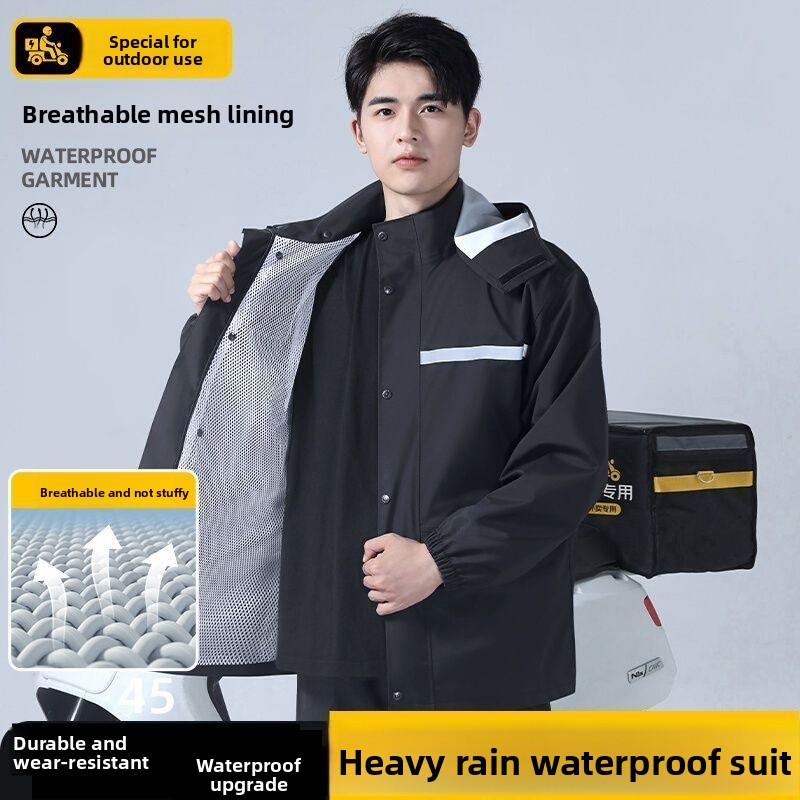 Set Jas Hujan Reflektif Tahan  - Motorcycle Rain Suit ulasan dan harga