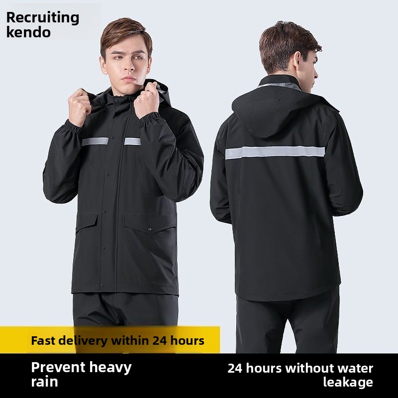 Set Jas Hujan Reflektif Tahan  - Motorcycle Rain Suit ulasan dan harga