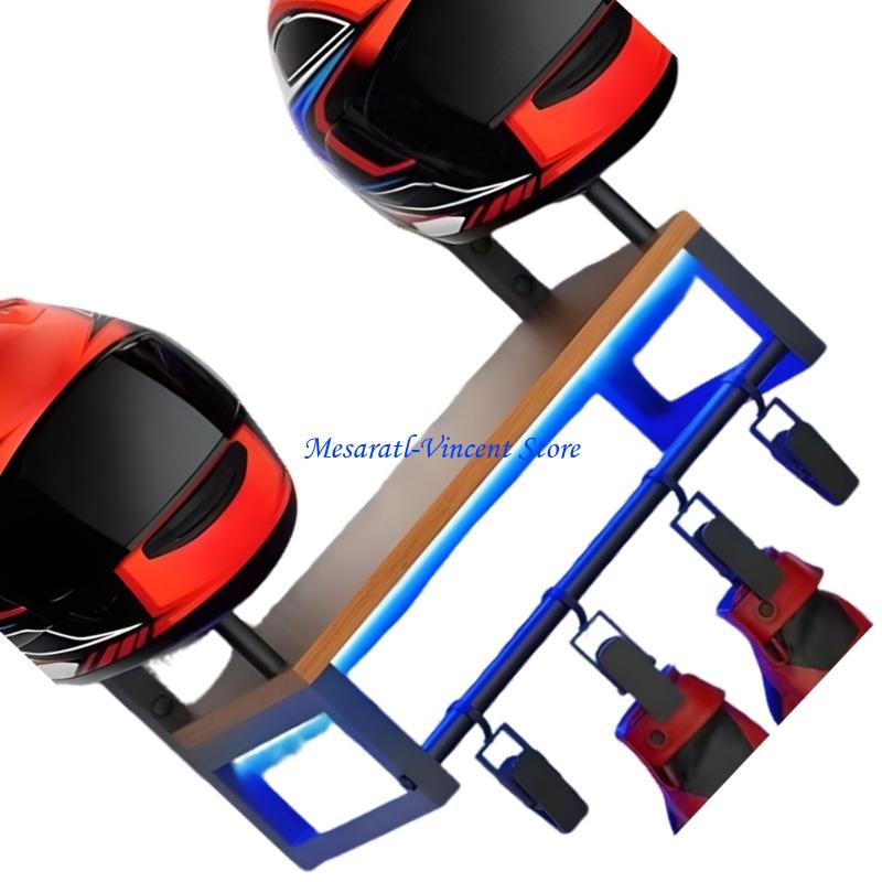 A70F Rak Dinding Helm Kokoh Ko - Motorcycle Gear Display Rack ulasan dan harga