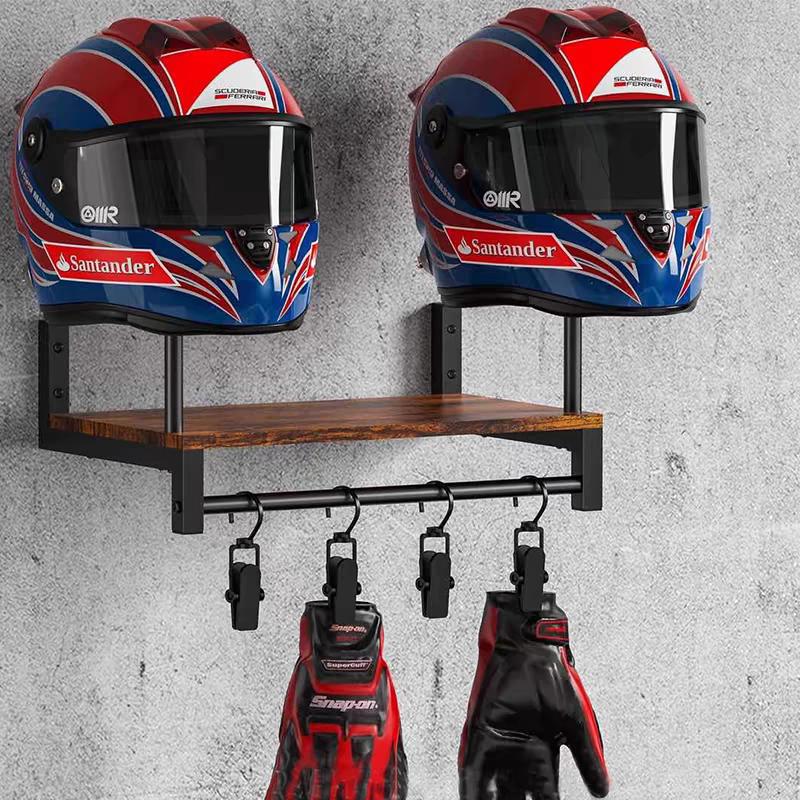 Rak Helm Kayu untuk Dinding, P - Motorcycle Gear Display Rack ulasan dan harga