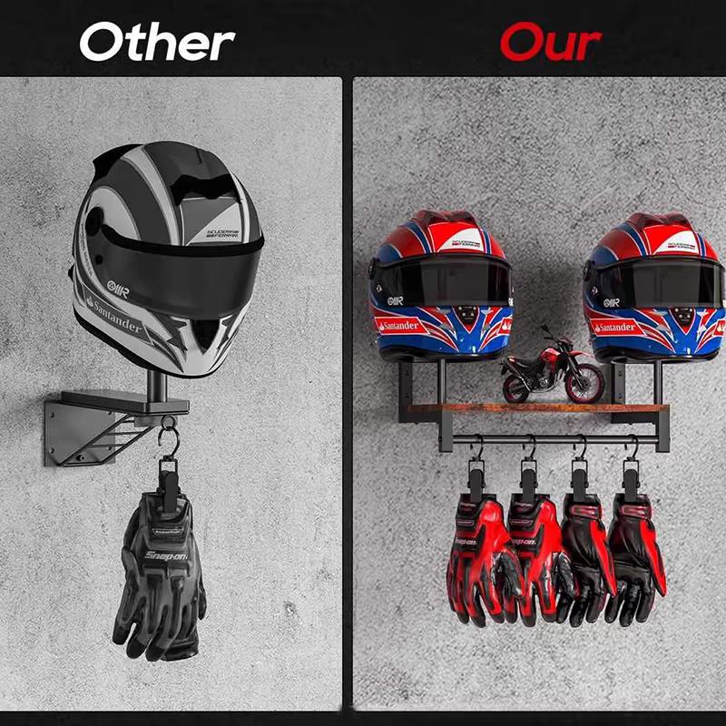 Rak Helm Kayu untuk Dinding, P - Motorcycle Gear Display Rack ulasan dan harga