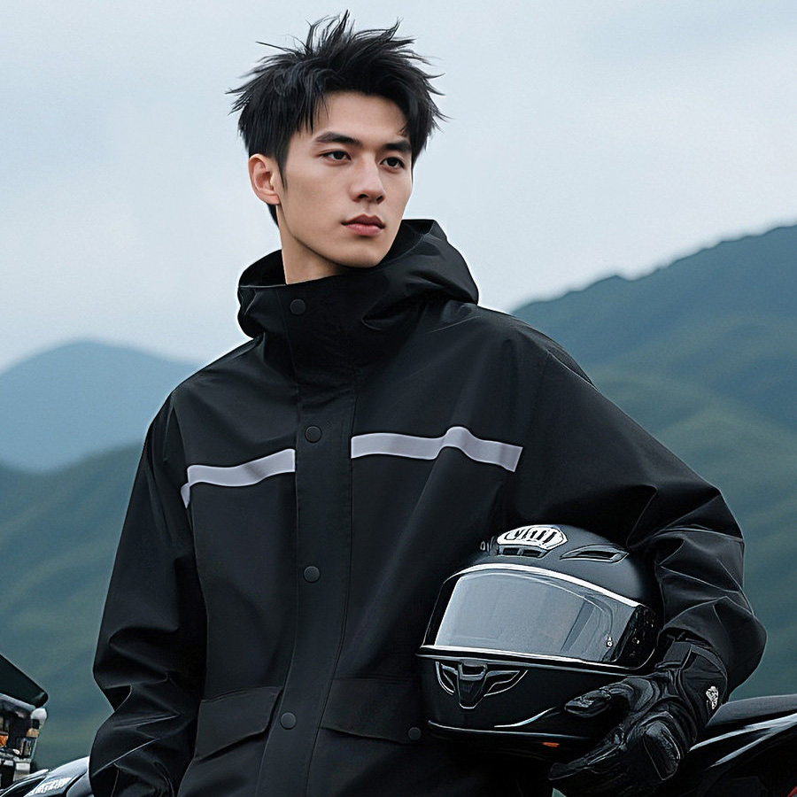 Jas Hujan Terpisah Anti Air de - Motorcycle Rain Suit ulasan dan harga